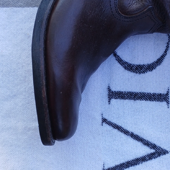 Frye Dark Leather Ankle Boots - Picture 11 of 16